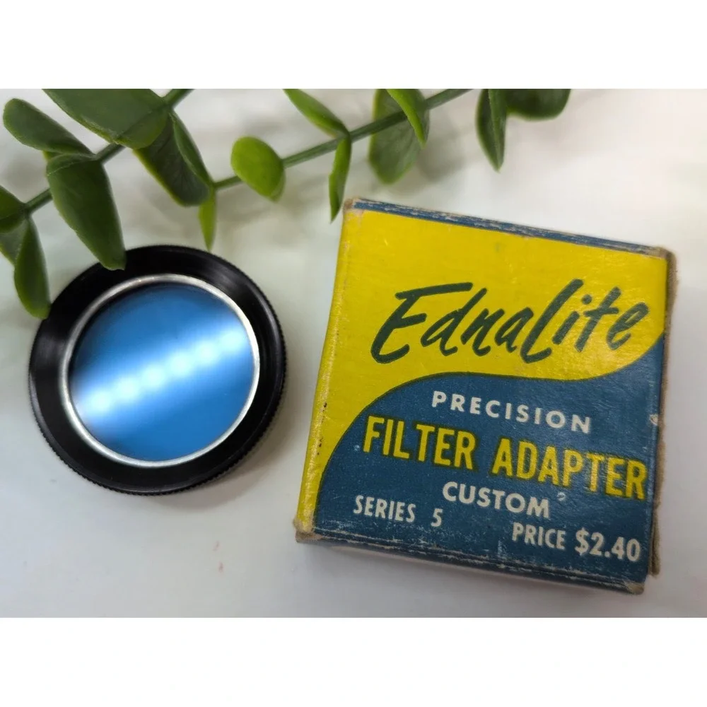 VTG📸Ednalite Precision Filter Adapter Custom Series 5 Rollei F:3.5 Made USA 508
